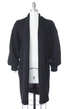 1980s Oversized Knit Sweater Coat | small/medium