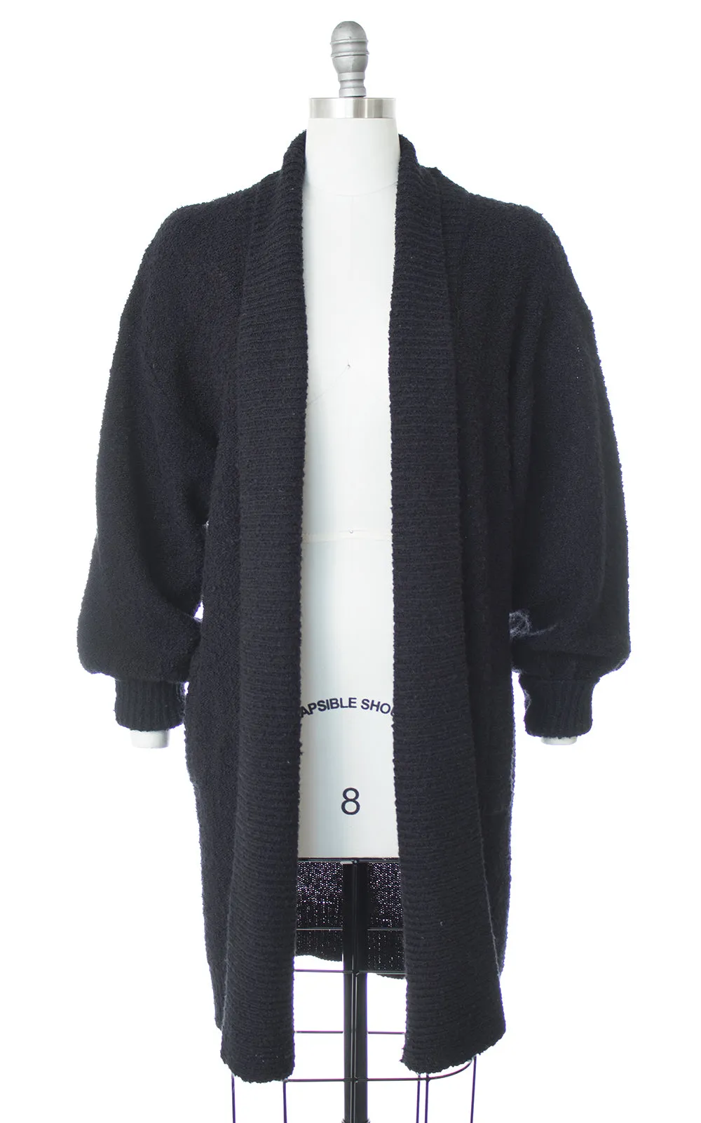 1980s Oversized Knit Sweater Coat | small/medium