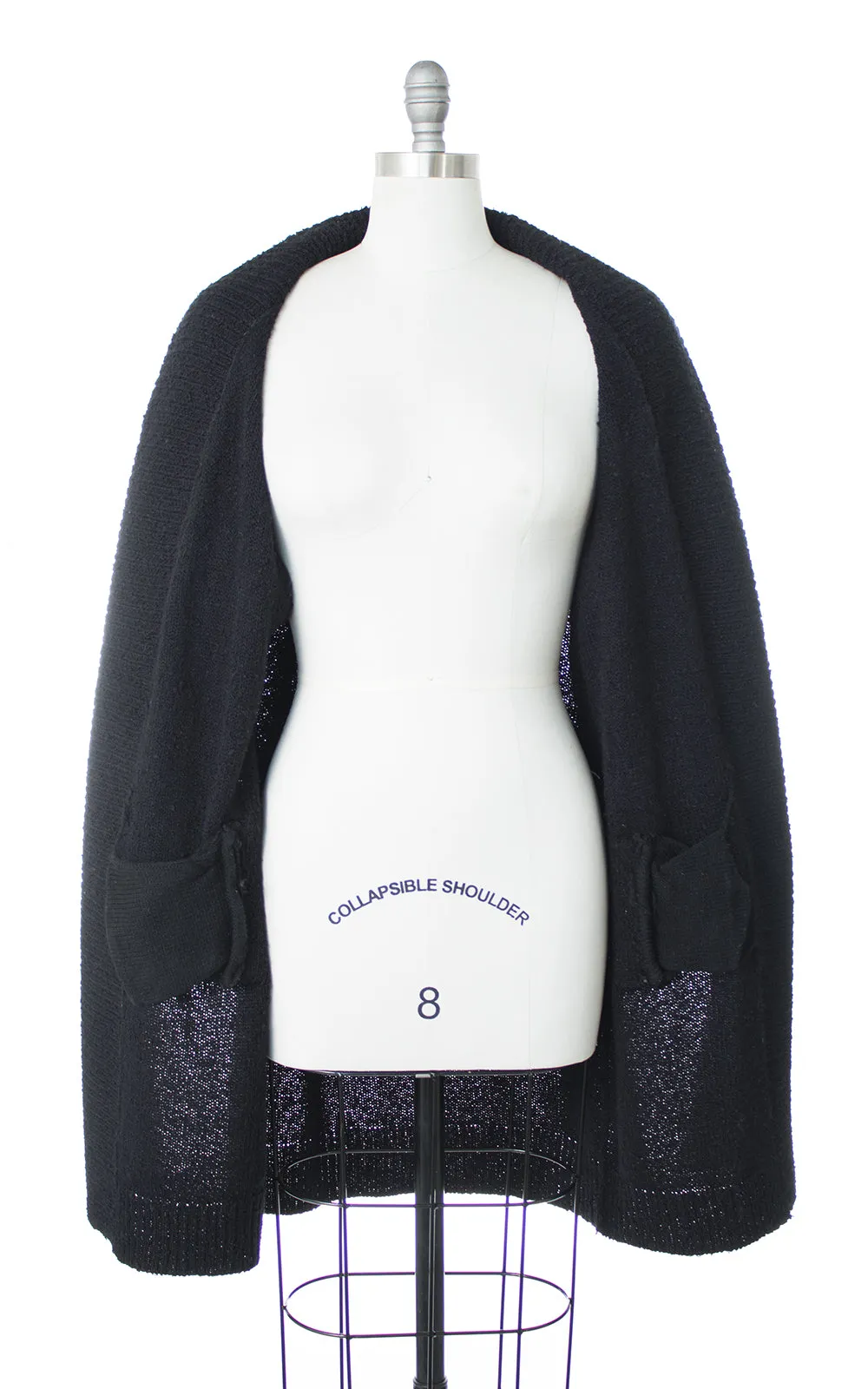 1980s Oversized Knit Sweater Coat | small/medium