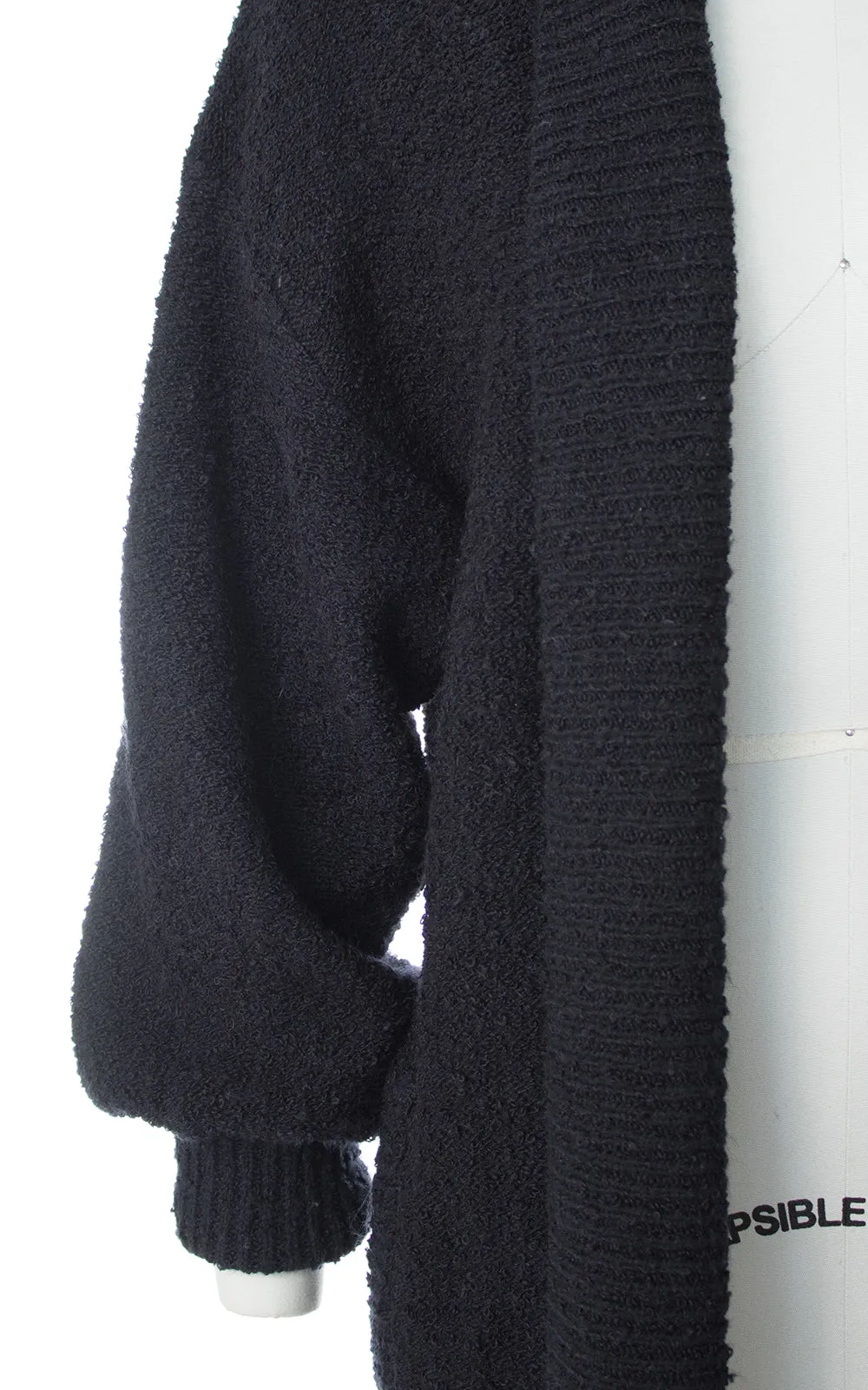 1980s Oversized Knit Sweater Coat | small/medium
