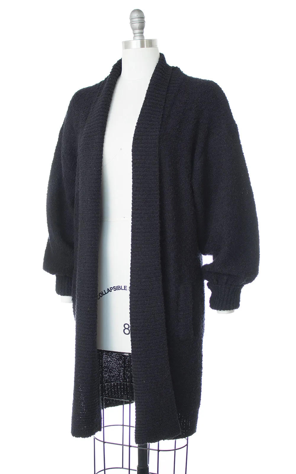 1980s Oversized Knit Sweater Coat | small/medium