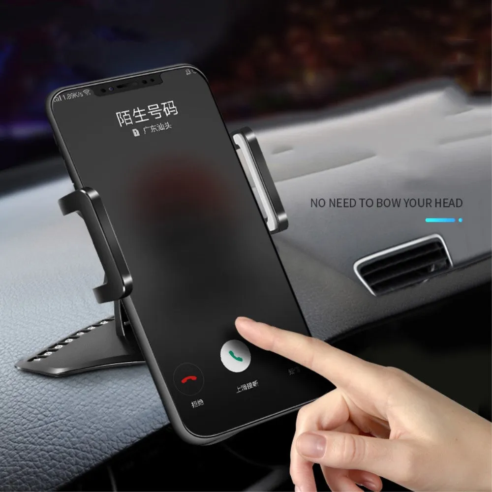 3 in 1 Car GPS Smartphone Holder: Dashboard / Visor Clamp   AC Grid Clip for Sharp R1 - Black