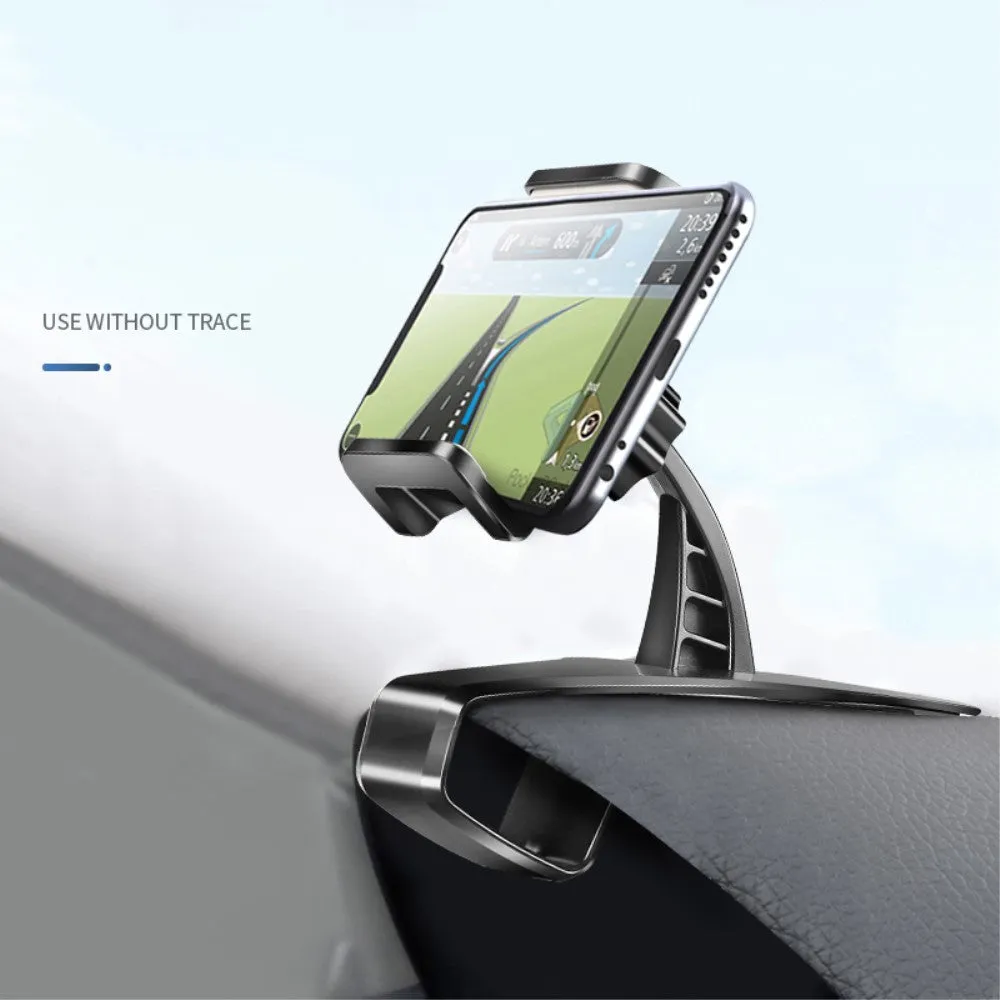 3 in 1 Car GPS Smartphone Holder: Dashboard / Visor Clamp   AC Grid Clip for Sharp R1 - Black