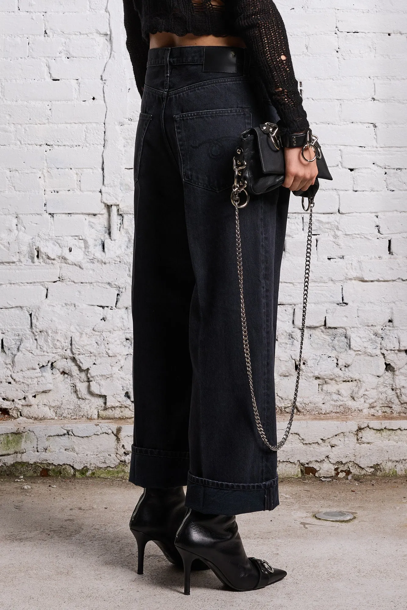 ANKLED D'ARCY JEAN - ONYX BLACK