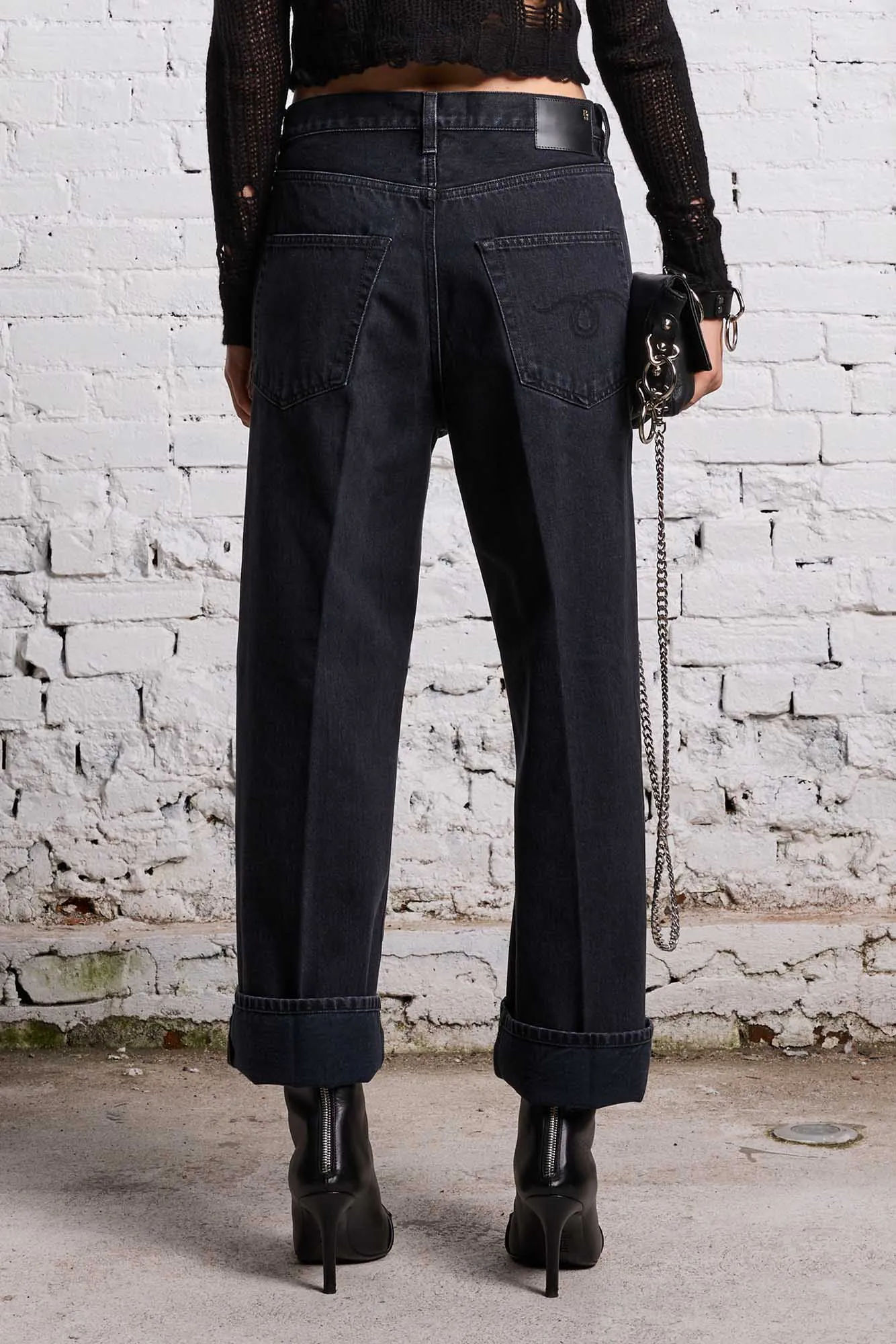ANKLED D'ARCY JEAN - ONYX BLACK