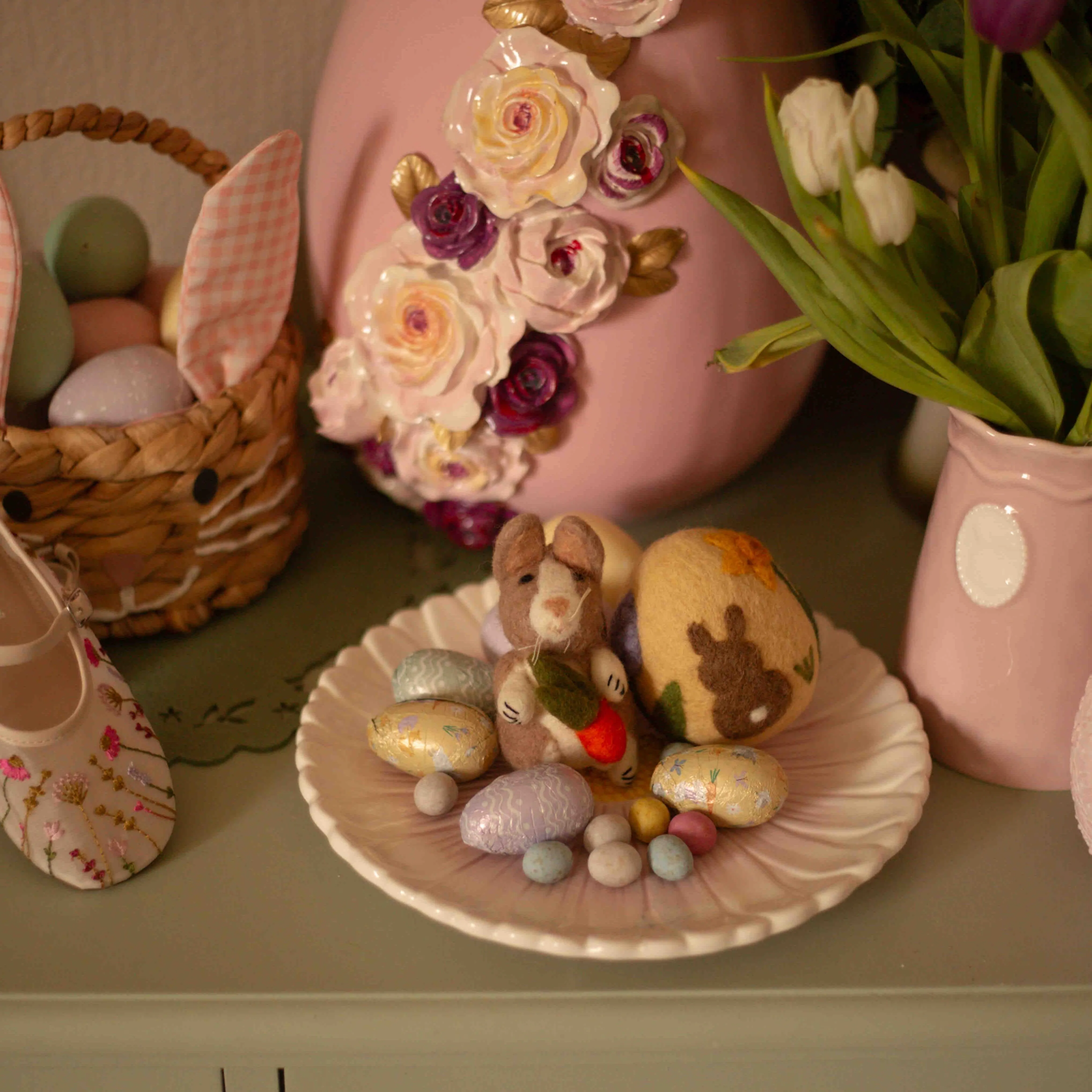 Artisan Easter Egg Bunny Butt
