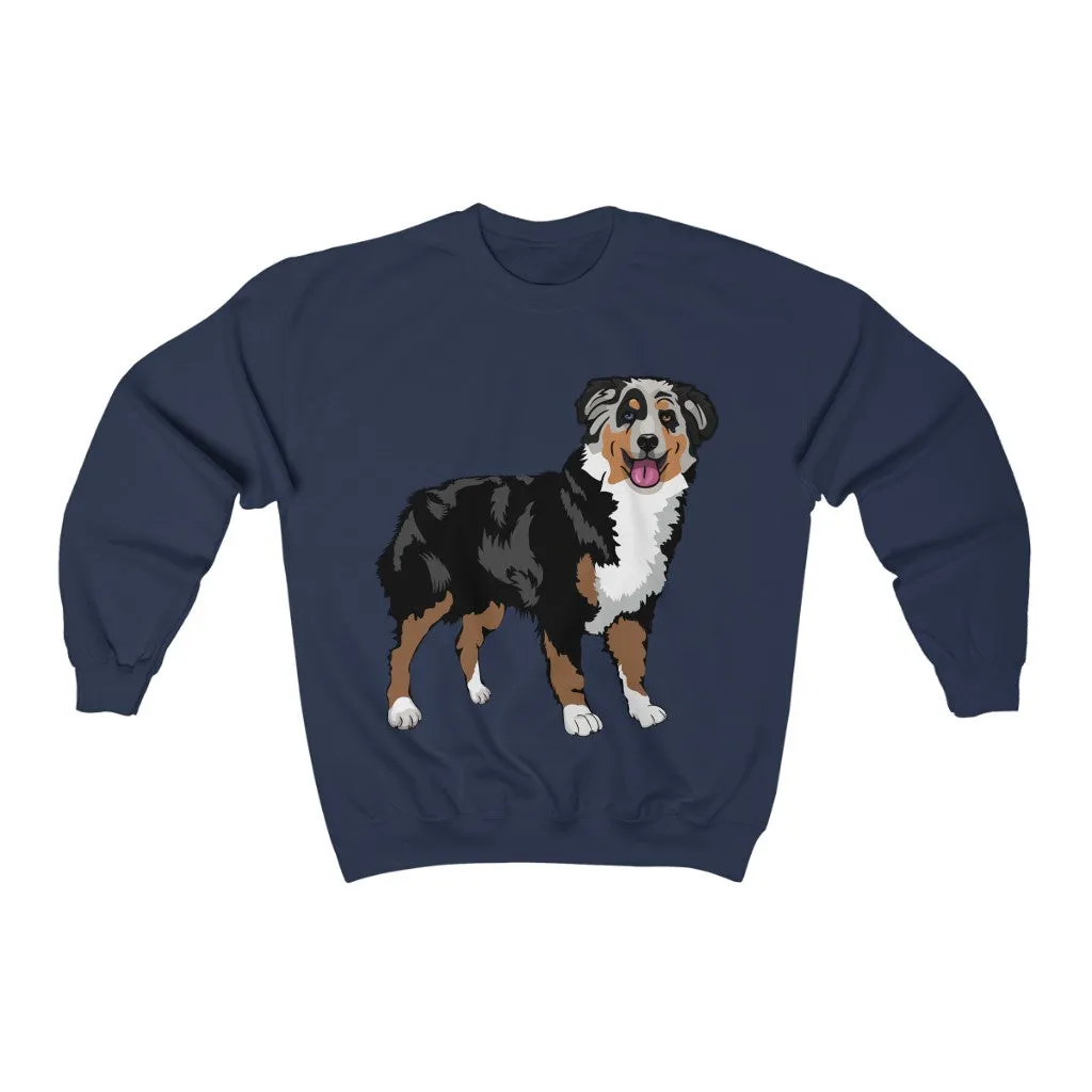 Australian Shepherd Unisex Heavy Blend™ Crewneck Sweatshirt, S - 5XL, 6 Colors, Loose Fit, Cotton/Polyester, FREE Shipping, Made in USA!!