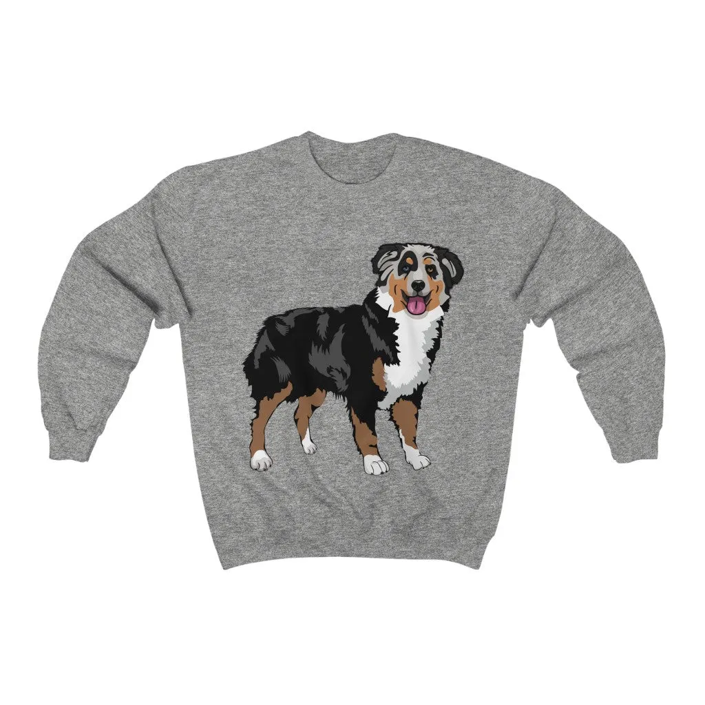 Australian Shepherd Unisex Heavy Blend™ Crewneck Sweatshirt, S - 5XL, 6 Colors, Loose Fit, Cotton/Polyester, FREE Shipping, Made in USA!!