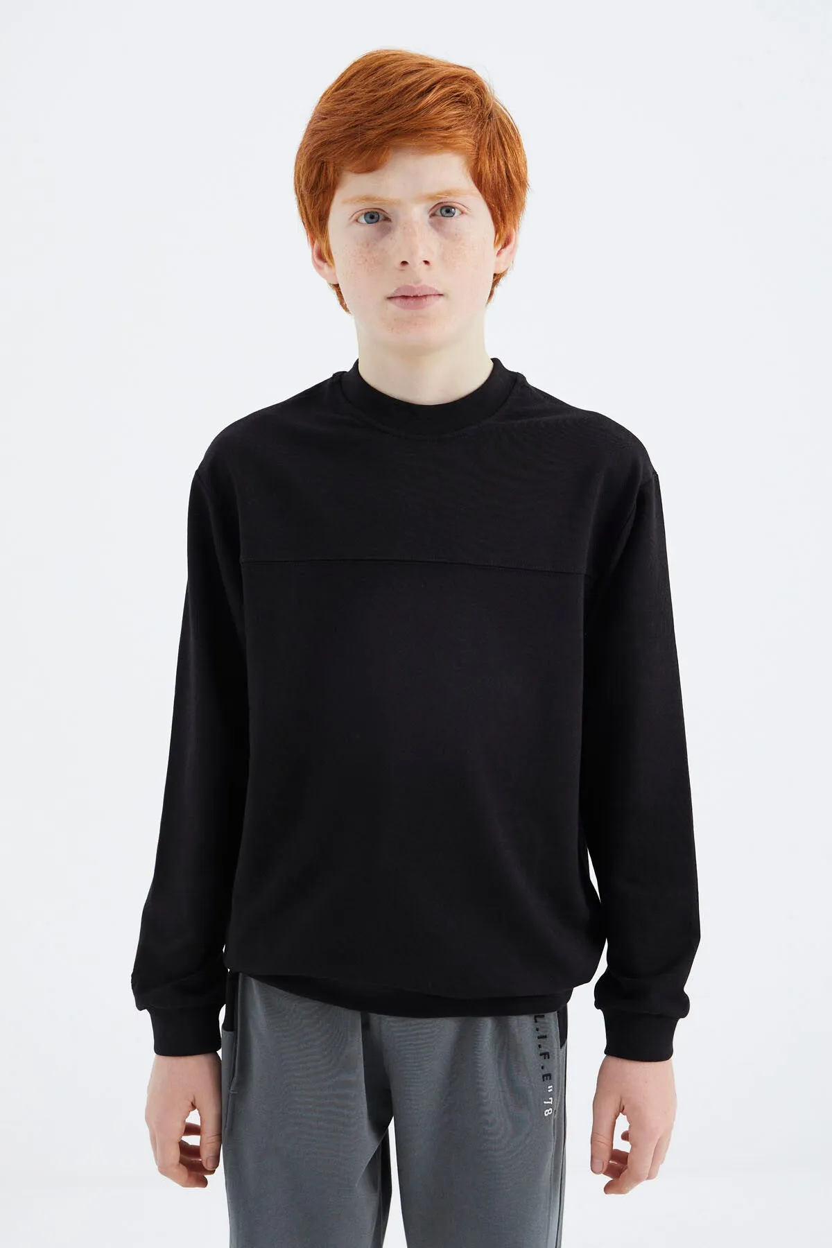 basic erkek çocuk sweatshirt - 11173