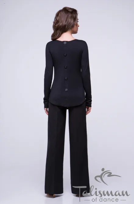 Buttoned dance blouse