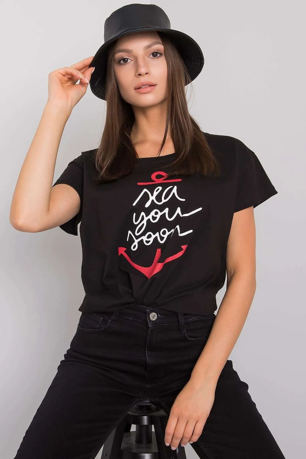 Chic Graphic Print Women's Top