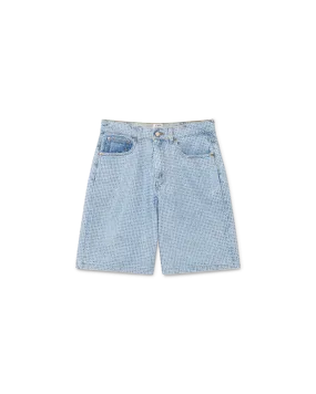 Crystal Embellished Denim Shorts
