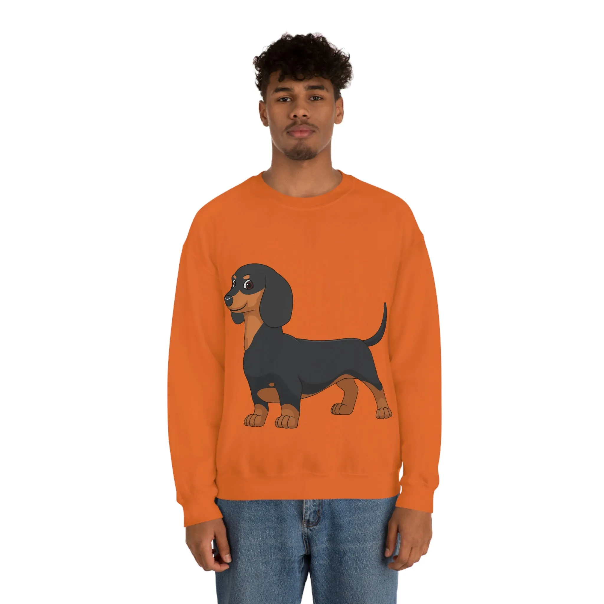 Dachshund Unisex Heavy Blend™ Crewneck Sweatshirt, S - 2XL, 14 Colors, Cotton/Polyester, Medium Fabric, FREE Shipping, Made in USA!!