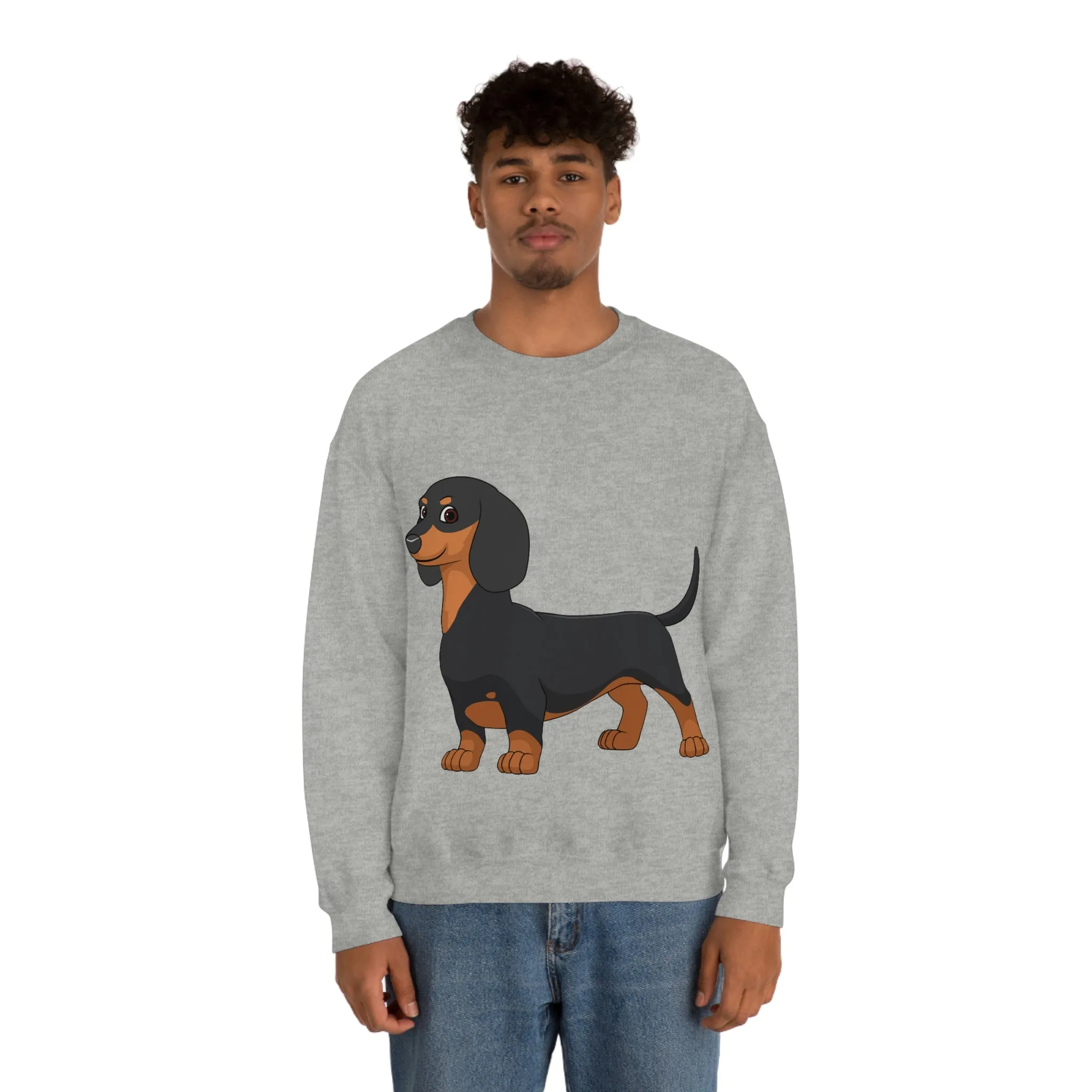 Dachshund Unisex Heavy Blend™ Crewneck Sweatshirt, S - 2XL, 14 Colors, Cotton/Polyester, Medium Fabric, FREE Shipping, Made in USA!!