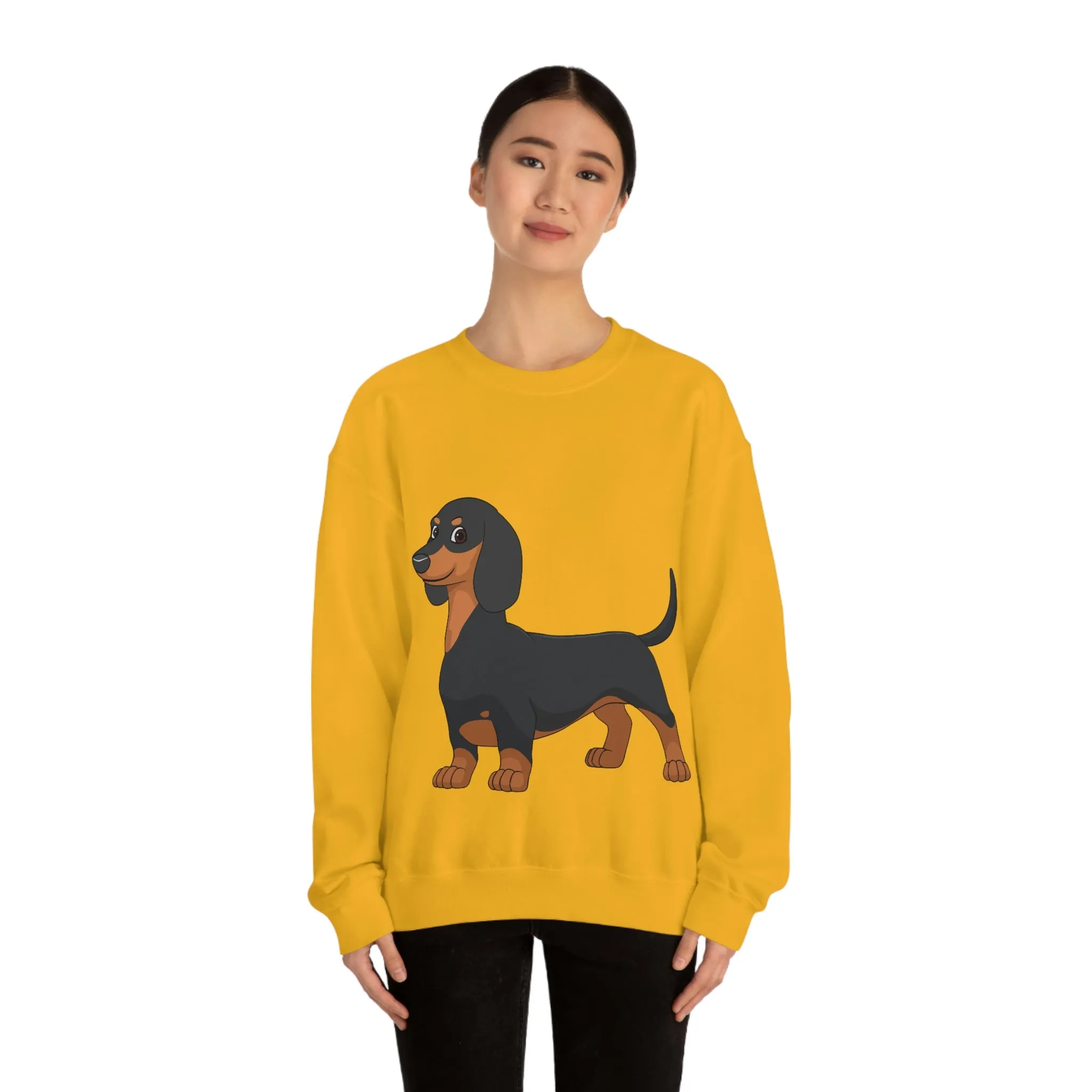 Dachshund Unisex Heavy Blend™ Crewneck Sweatshirt, S - 2XL, 14 Colors, Cotton/Polyester, Medium Fabric, FREE Shipping, Made in USA!!