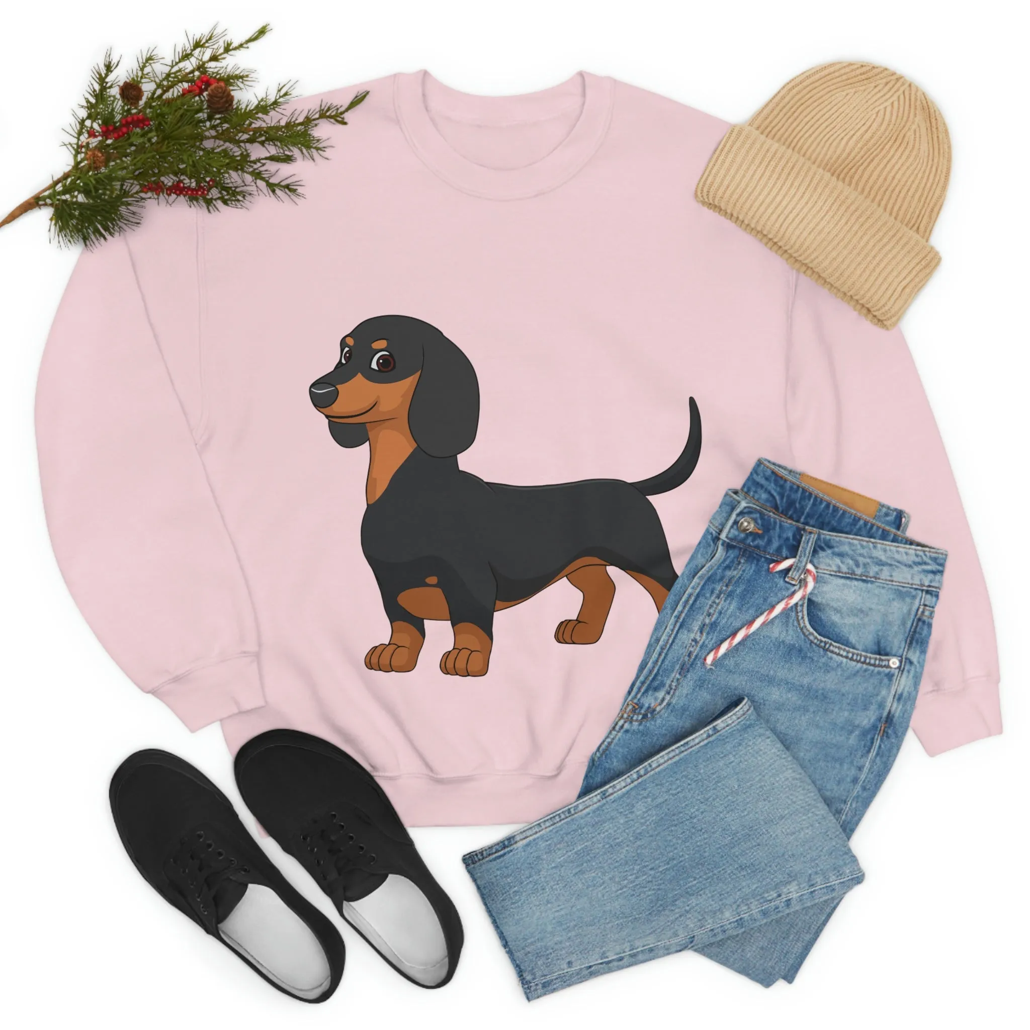 Dachshund Unisex Heavy Blend™ Crewneck Sweatshirt, S - 2XL, 14 Colors, Cotton/Polyester, Medium Fabric, FREE Shipping, Made in USA!!
