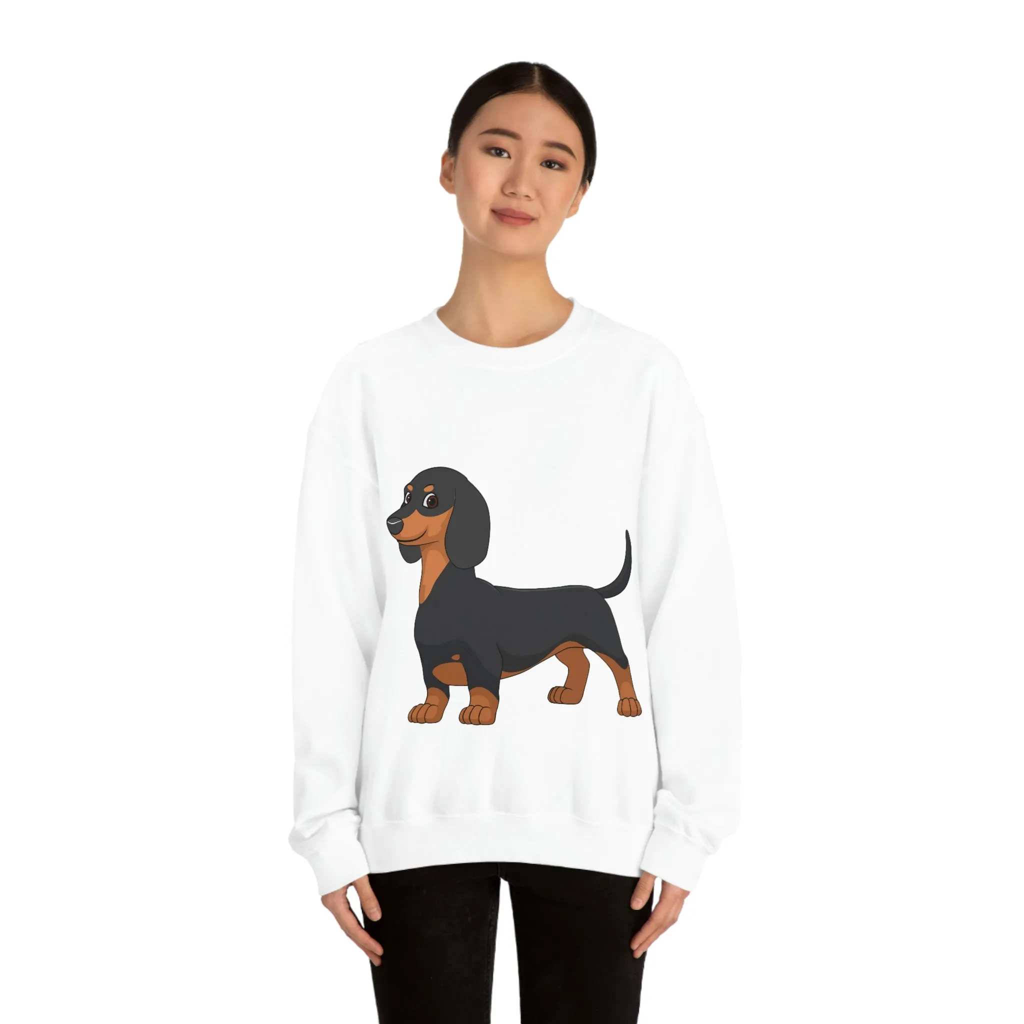 Dachshund Unisex Heavy Blend™ Crewneck Sweatshirt, S - 2XL, 14 Colors, Cotton/Polyester, Medium Fabric, FREE Shipping, Made in USA!!