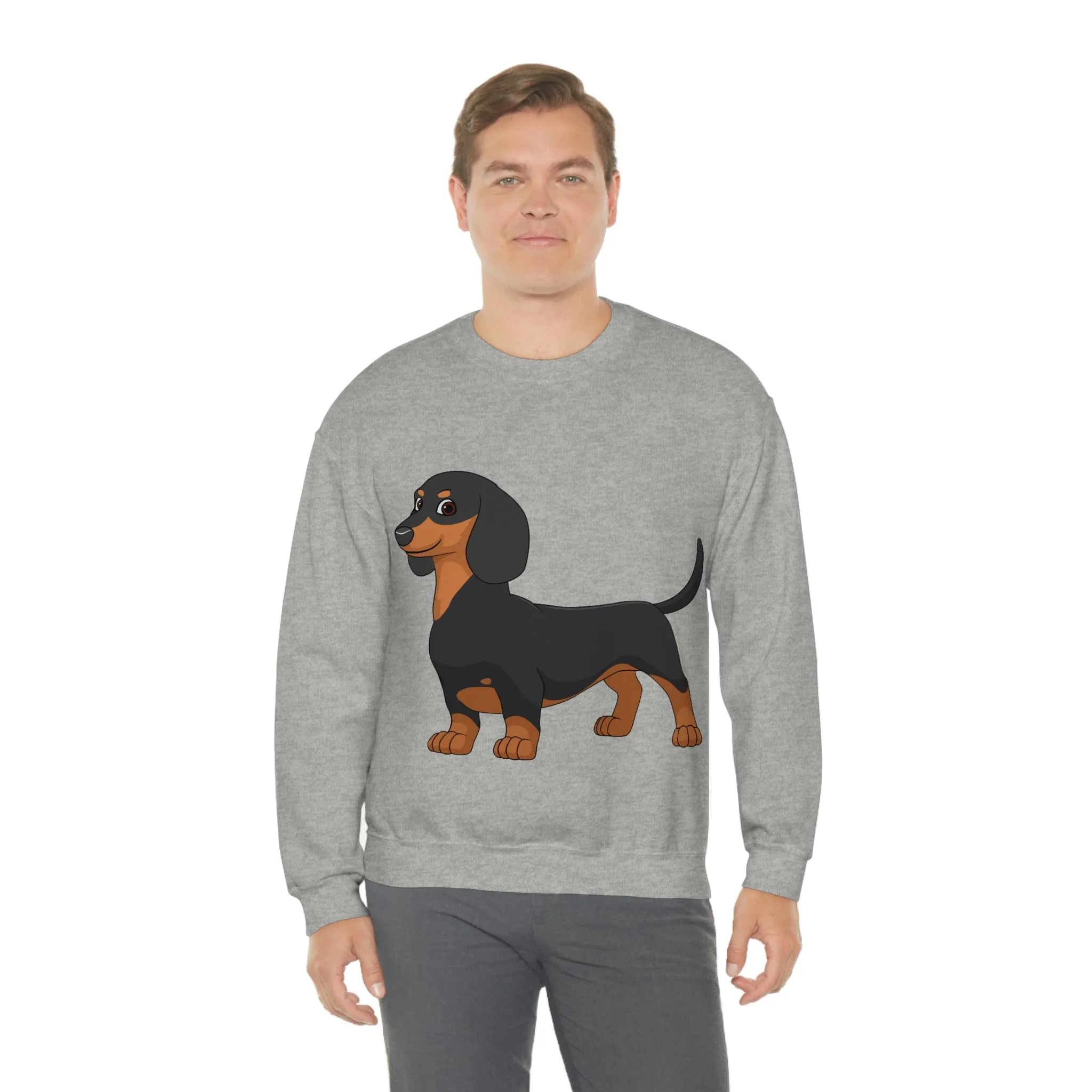 Dachshund Unisex Heavy Blend™ Crewneck Sweatshirt, S - 2XL, 14 Colors, Cotton/Polyester, Medium Fabric, FREE Shipping, Made in USA!!