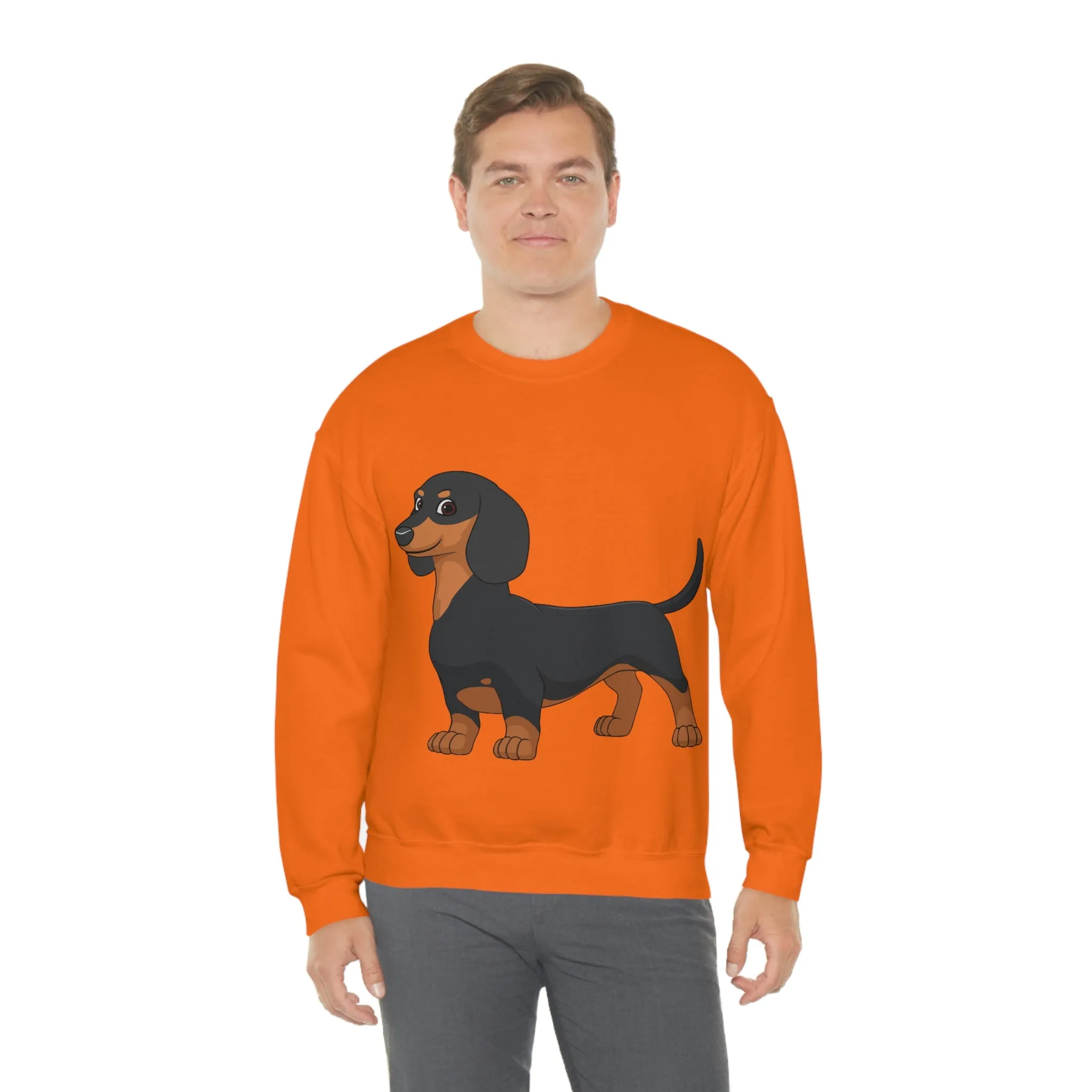 Dachshund Unisex Heavy Blend™ Crewneck Sweatshirt, S - 2XL, 14 Colors, Cotton/Polyester, Medium Fabric, FREE Shipping, Made in USA!!