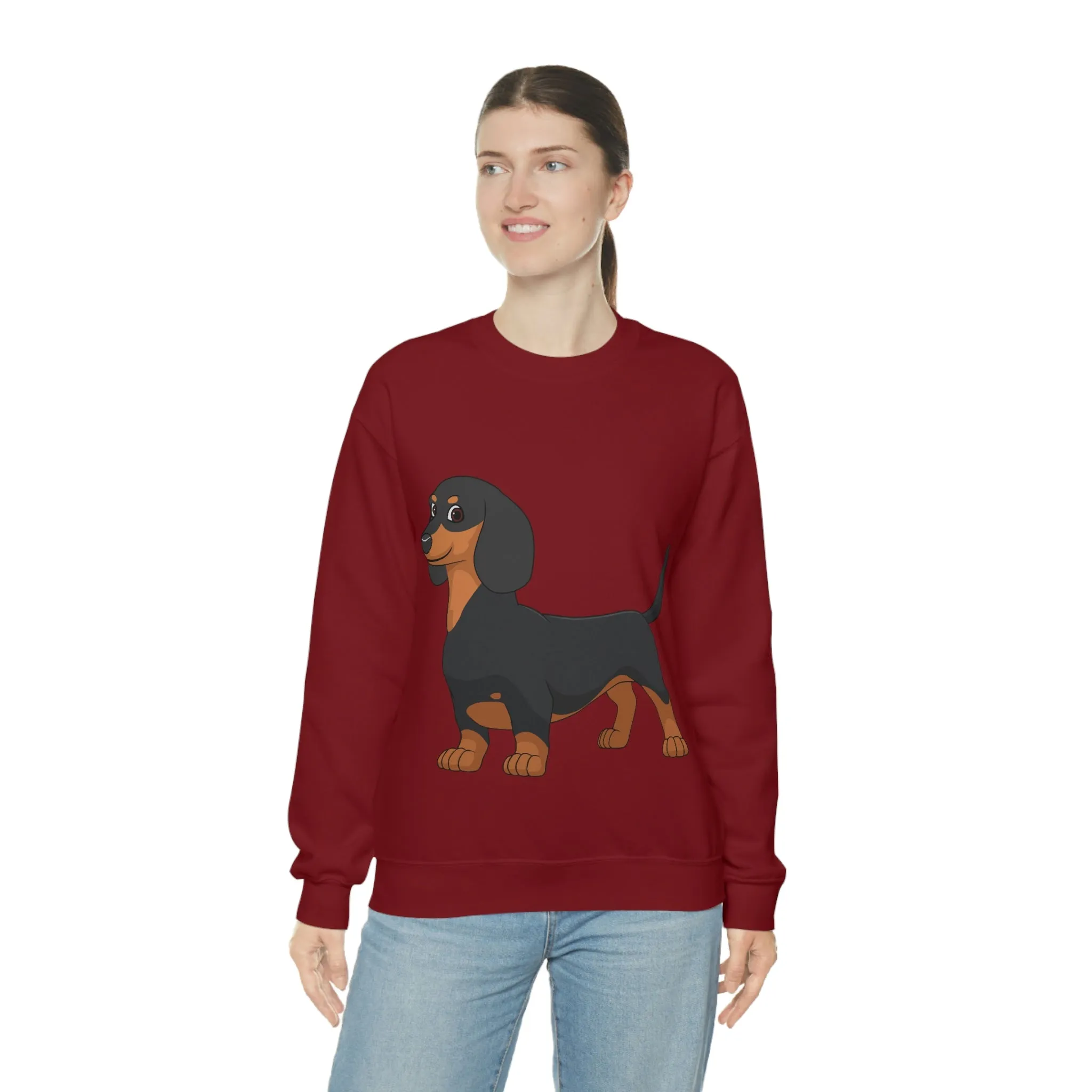 Dachshund Unisex Heavy Blend™ Crewneck Sweatshirt, S - 2XL, 14 Colors, Cotton/Polyester, Medium Fabric, FREE Shipping, Made in USA!!