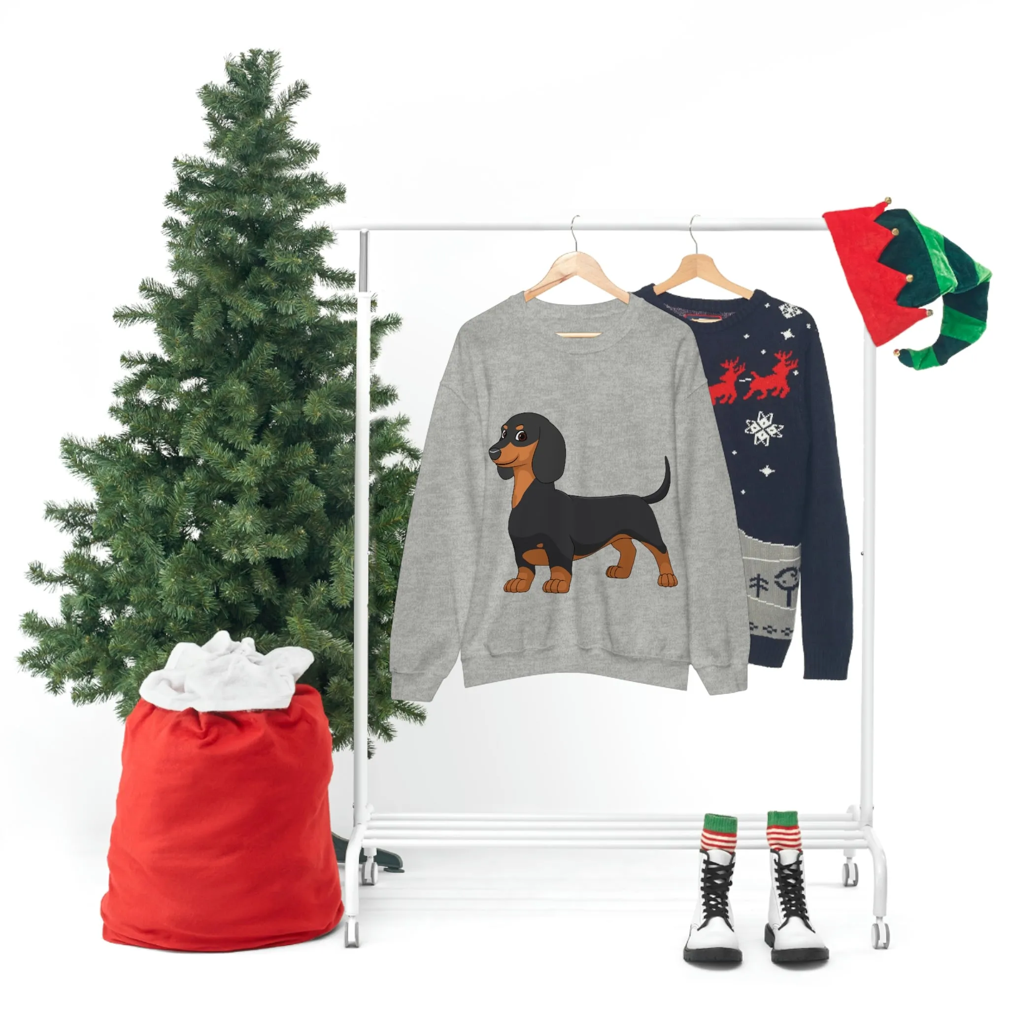 Dachshund Unisex Heavy Blend™ Crewneck Sweatshirt, S - 2XL, 14 Colors, Cotton/Polyester, Medium Fabric, FREE Shipping, Made in USA!!