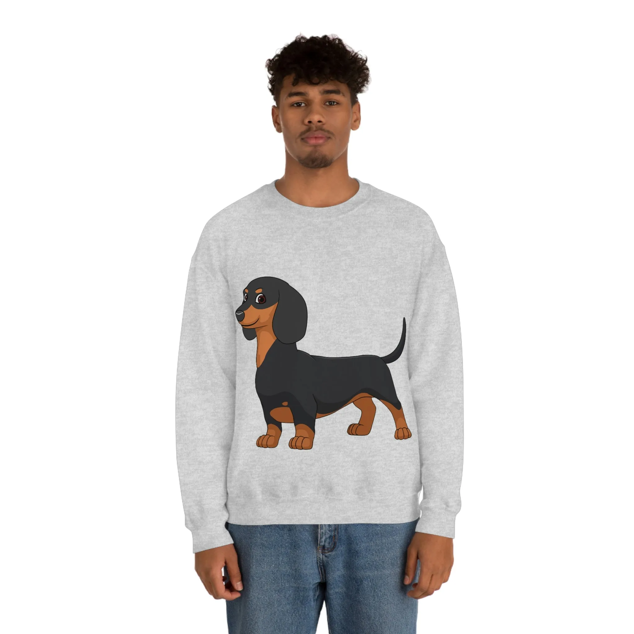 Dachshund Unisex Heavy Blend™ Crewneck Sweatshirt, S - 2XL, 14 Colors, Cotton/Polyester, Medium Fabric, FREE Shipping, Made in USA!!
