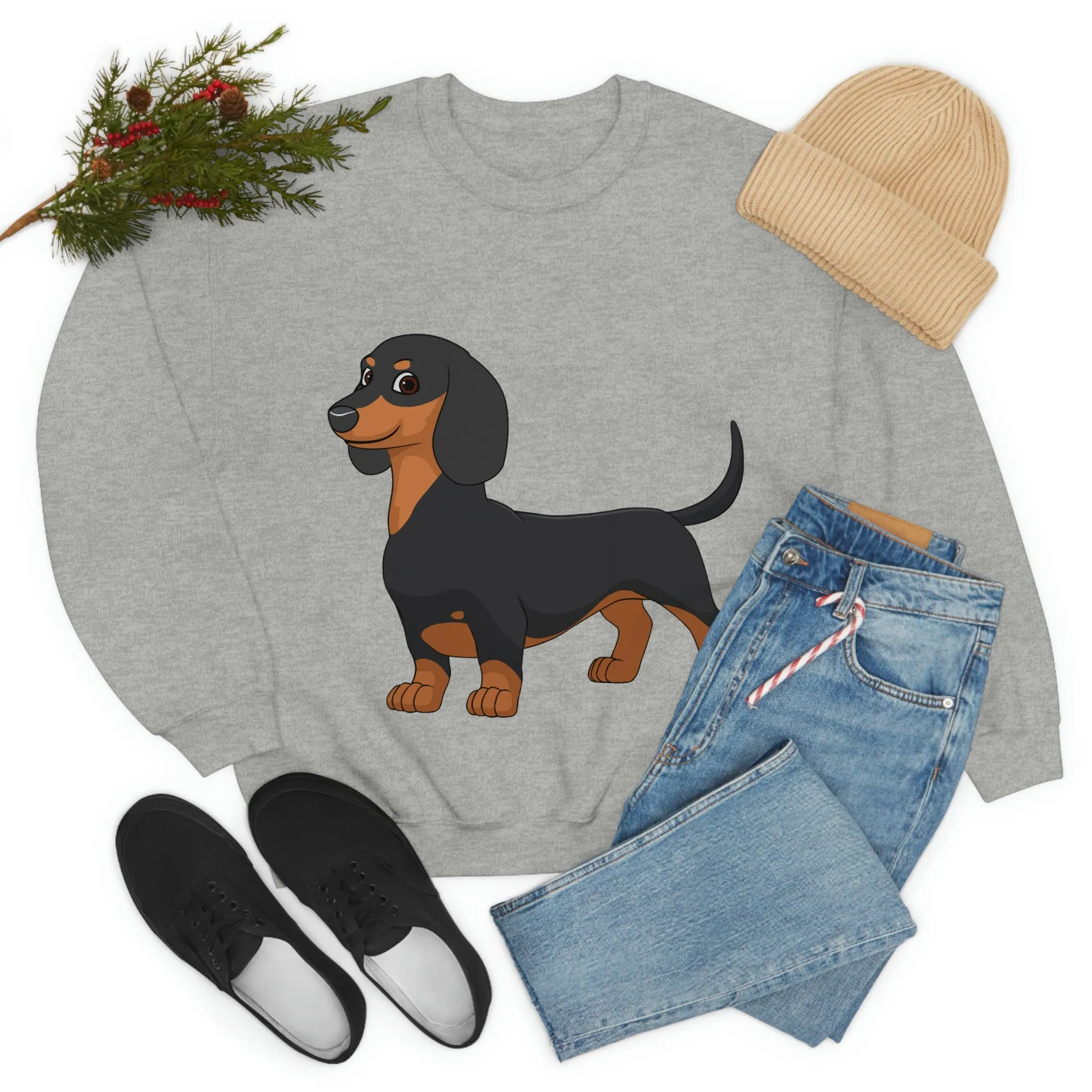Dachshund Unisex Heavy Blend™ Crewneck Sweatshirt, S - 2XL, 14 Colors, Cotton/Polyester, Medium Fabric, FREE Shipping, Made in USA!!