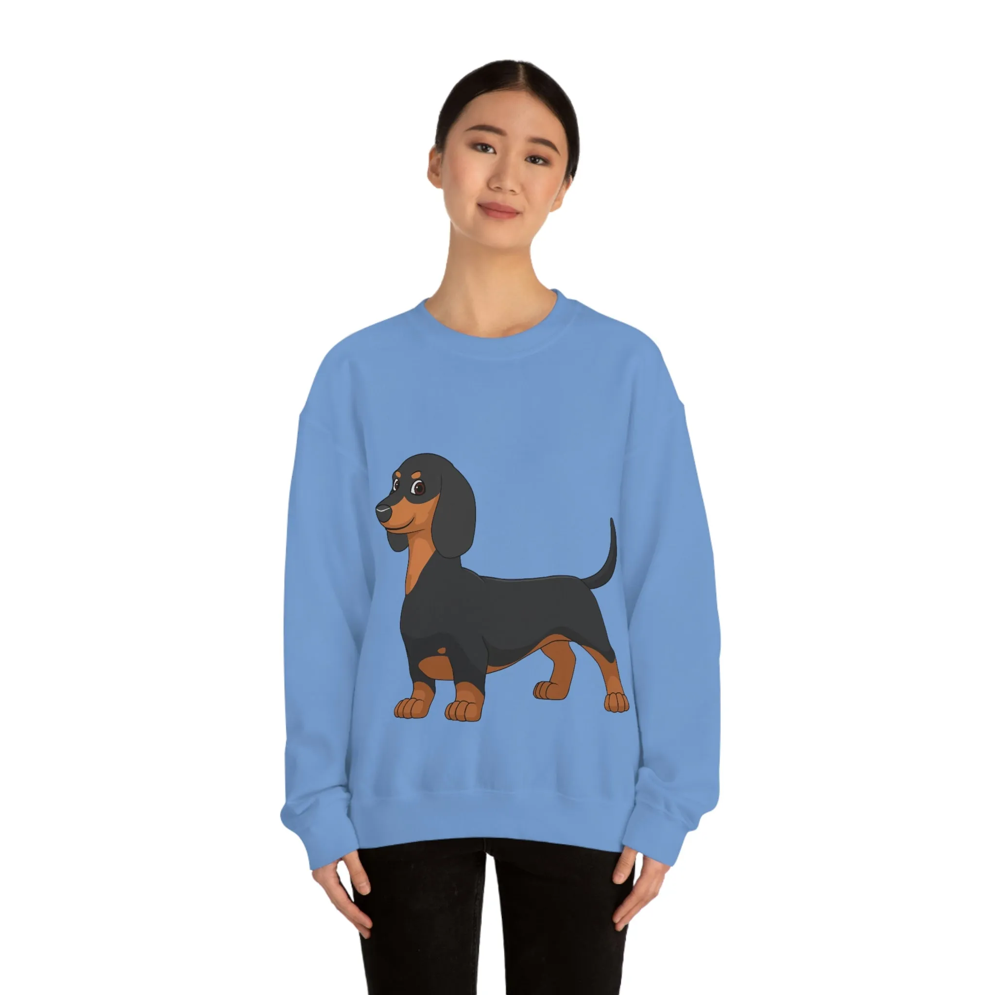 Dachshund Unisex Heavy Blend™ Crewneck Sweatshirt, S - 2XL, 14 Colors, Cotton/Polyester, Medium Fabric, FREE Shipping, Made in USA!!