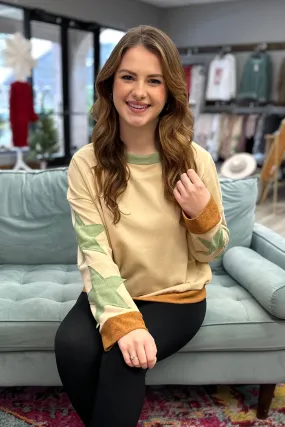 ELIZABETH Green Star Sweatshirt