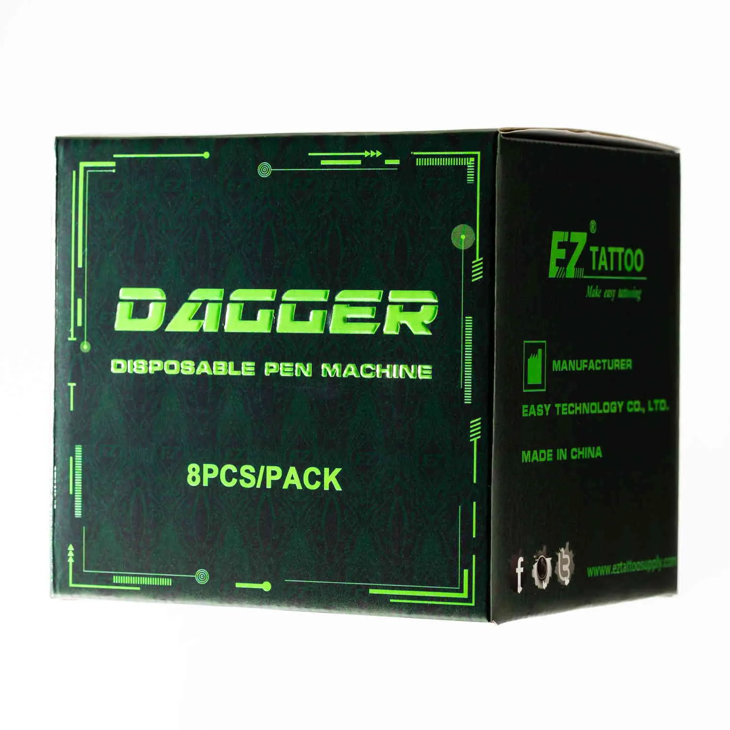 EZ Dagger D Disposable Tattoo Machine -Pack of 8PCS
