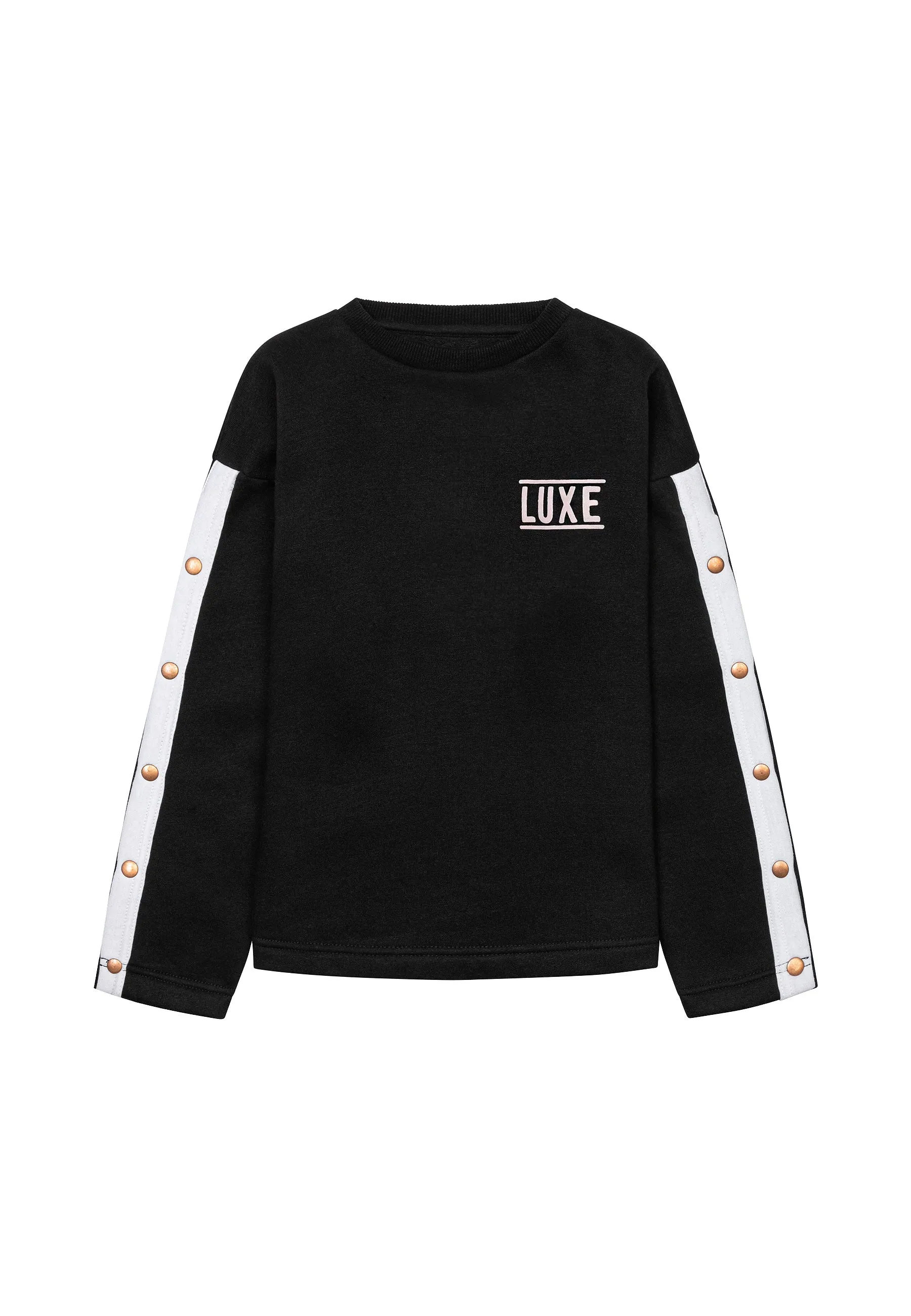 Fleece Top With Mock Popper