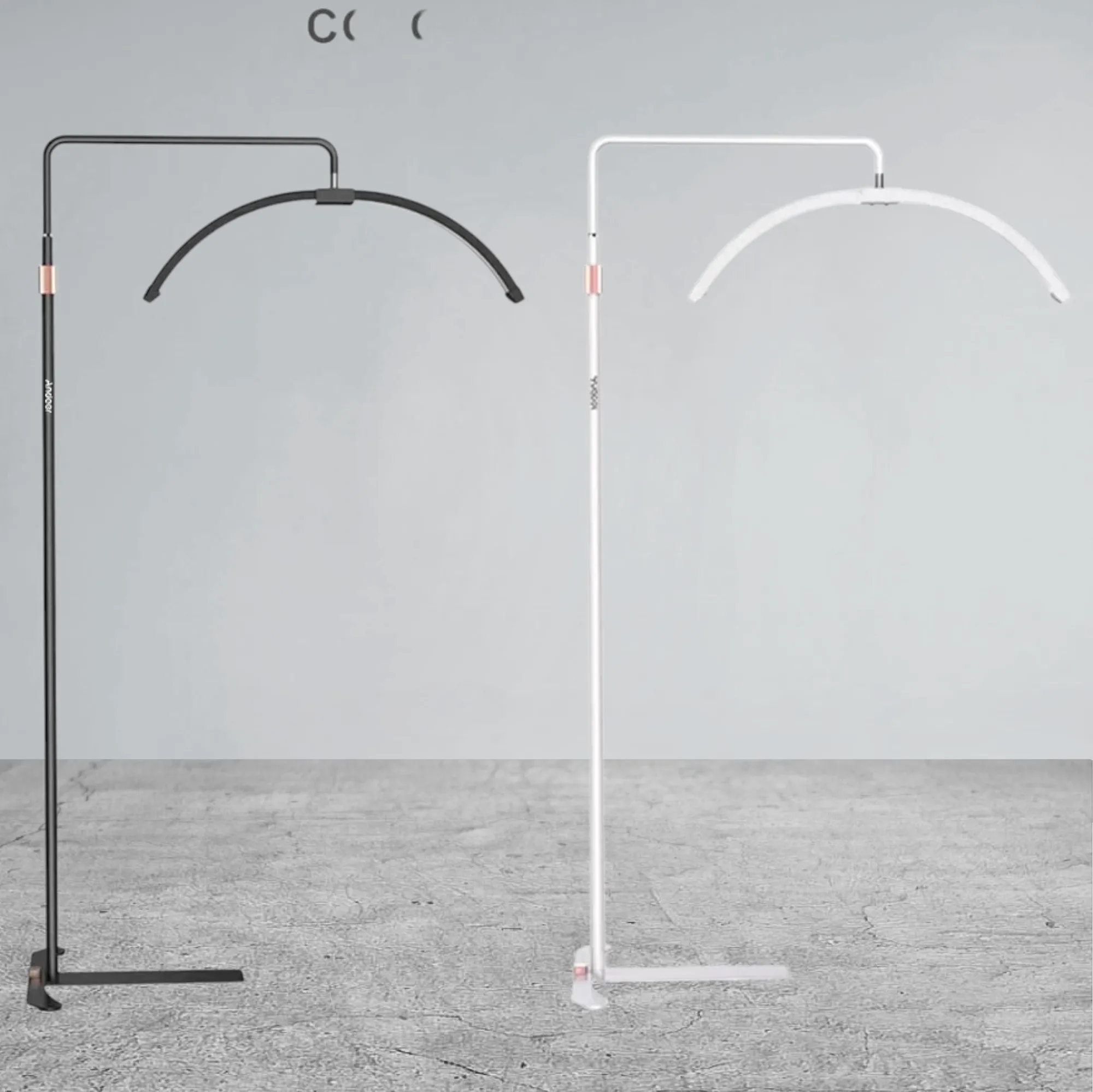 Floor standing half moon led lamp 36W 26 INCH Black or White