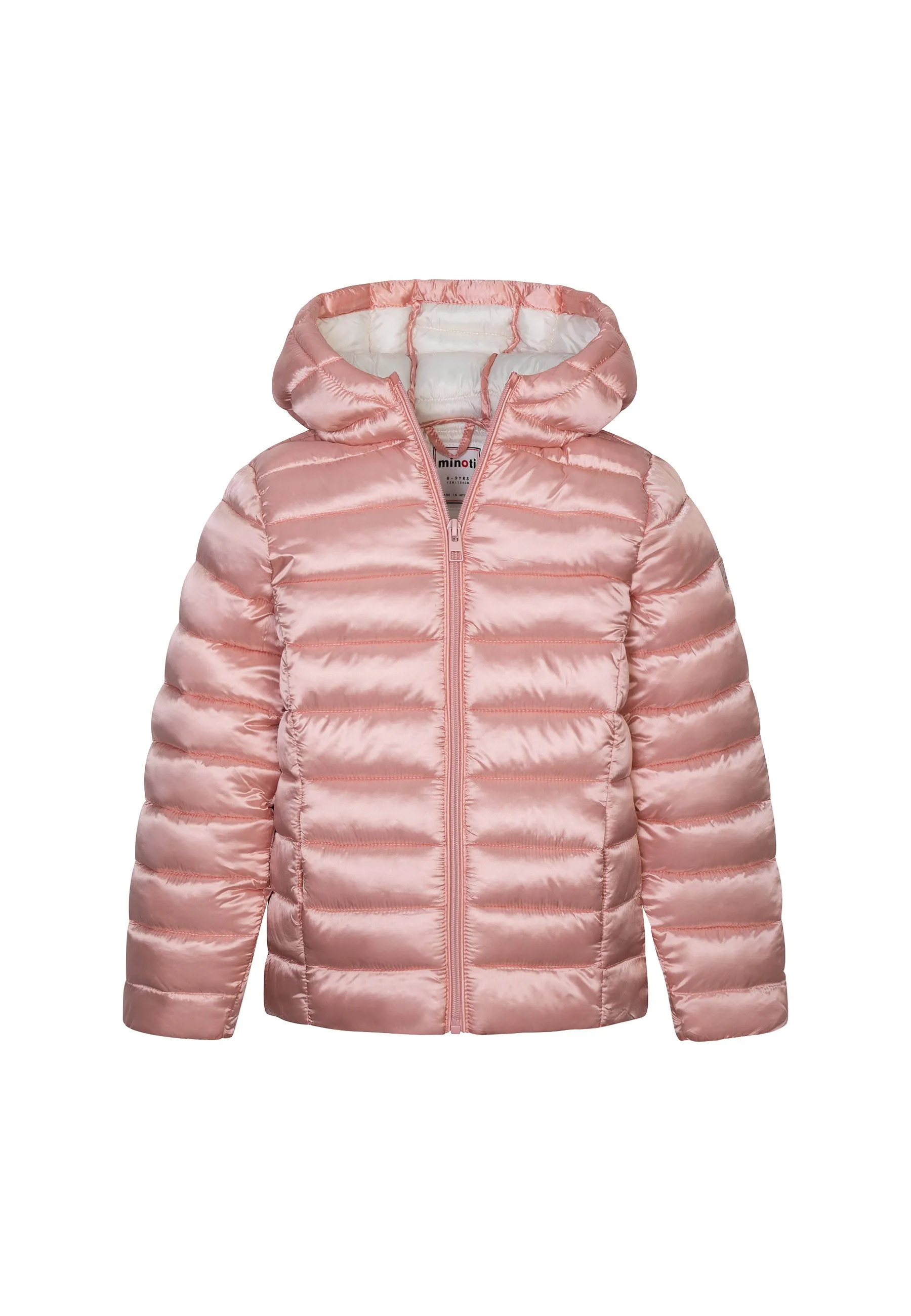 Girls Lightweight Pink Puffer Coat