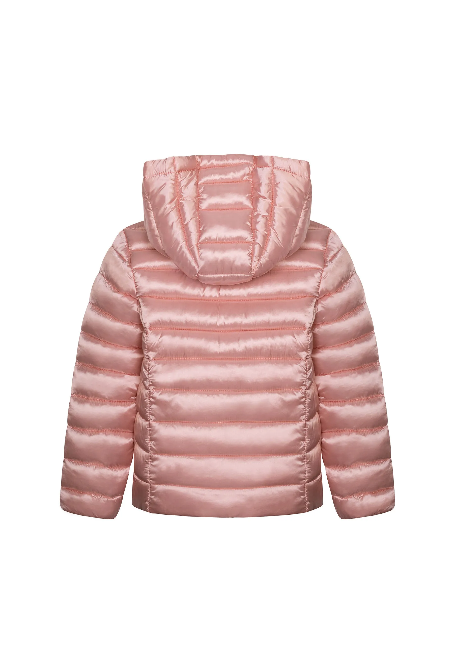 Girls Lightweight Pink Puffer Coat