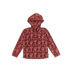 Girl's Wrangler Cactus Quarter Snap Hoodie 112353143
