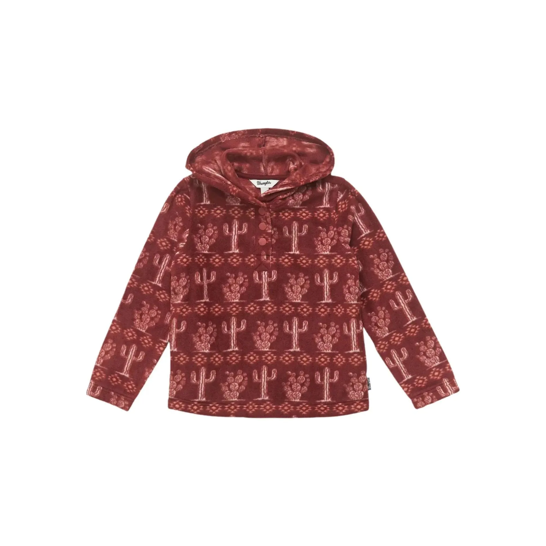 Girl's Wrangler Cactus Quarter Snap Hoodie 112353143