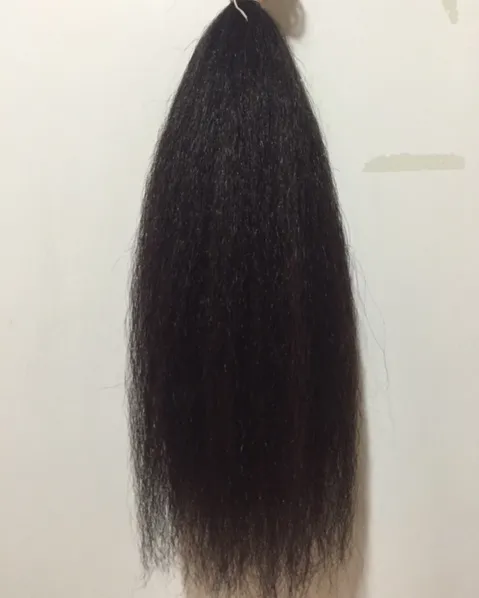 Kinky Straight- Loose/Braiding- Basic Colors- Per bundle (4oz)