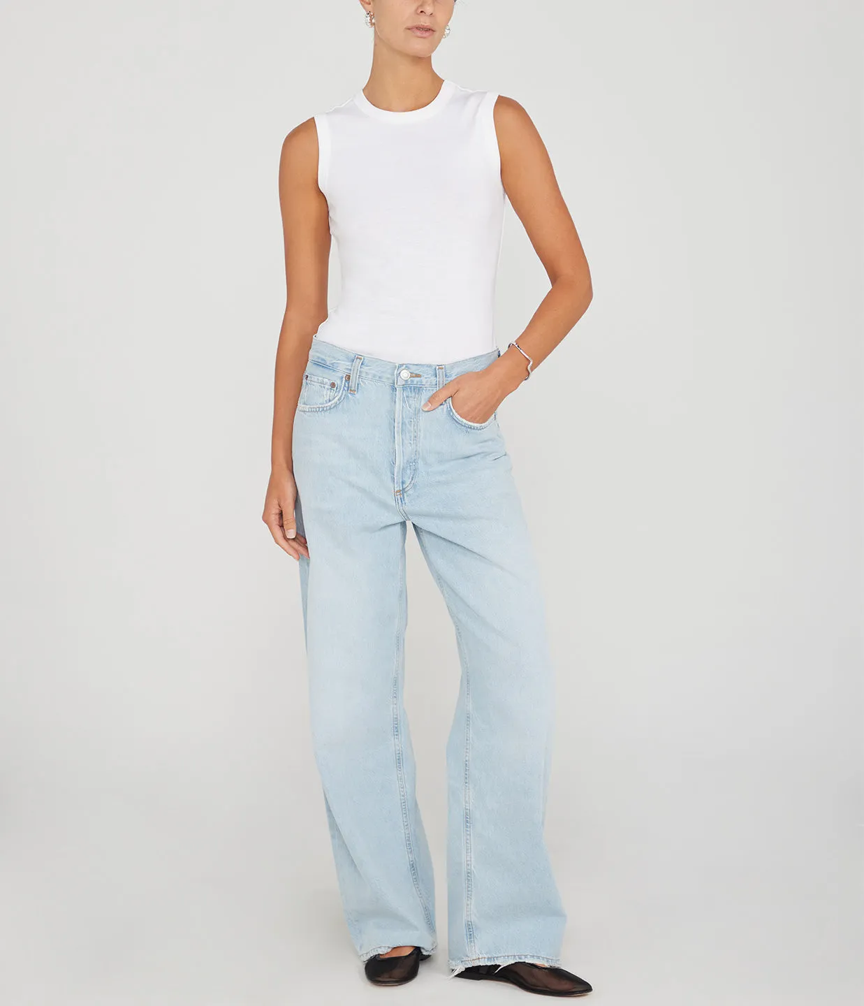 Low Slung Baggy Jean in Fragment