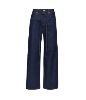 Mica Belted Relaxed Jean in Midnight Mile