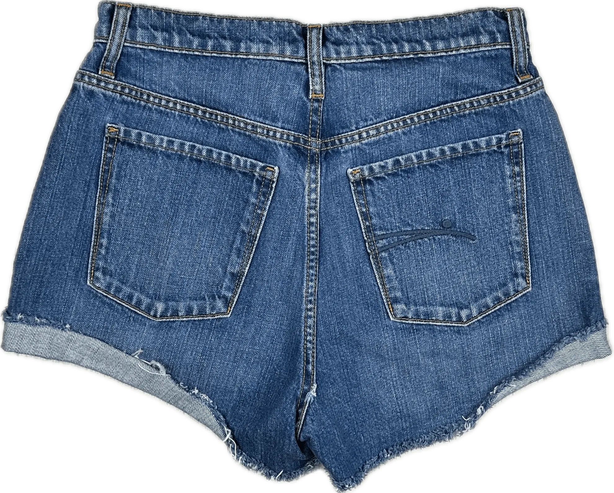 Nobody 'Skyline Short Fray' High Relaxed Shorts - Size 26