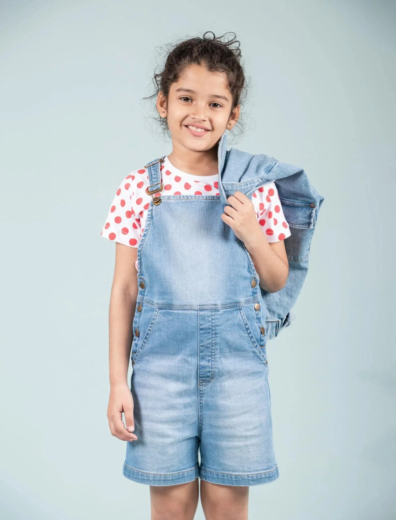 Premium Denim Jacket and Dungaree with T'shirt Combo Set