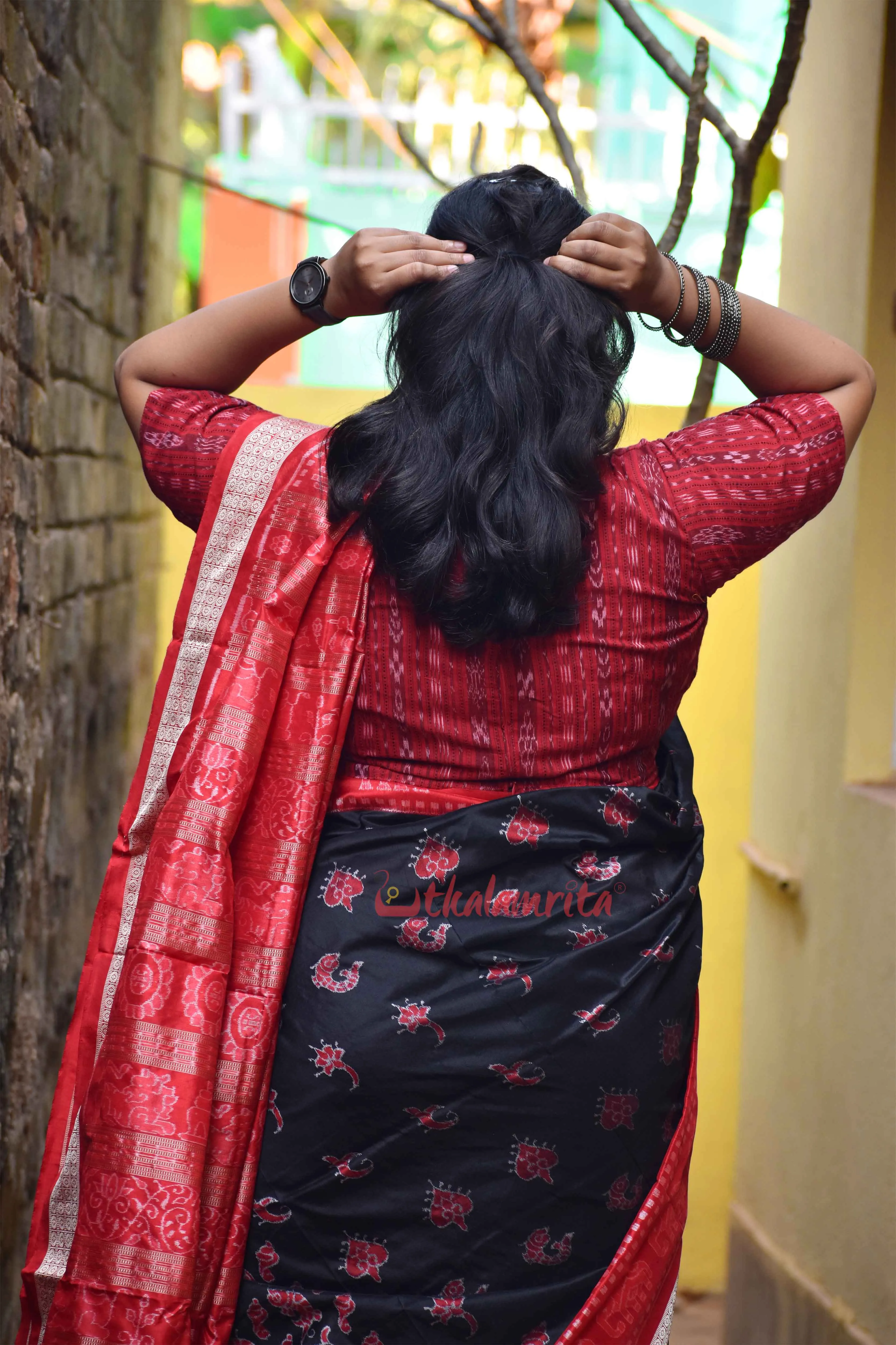 Red Ikat Charm (Blouse)