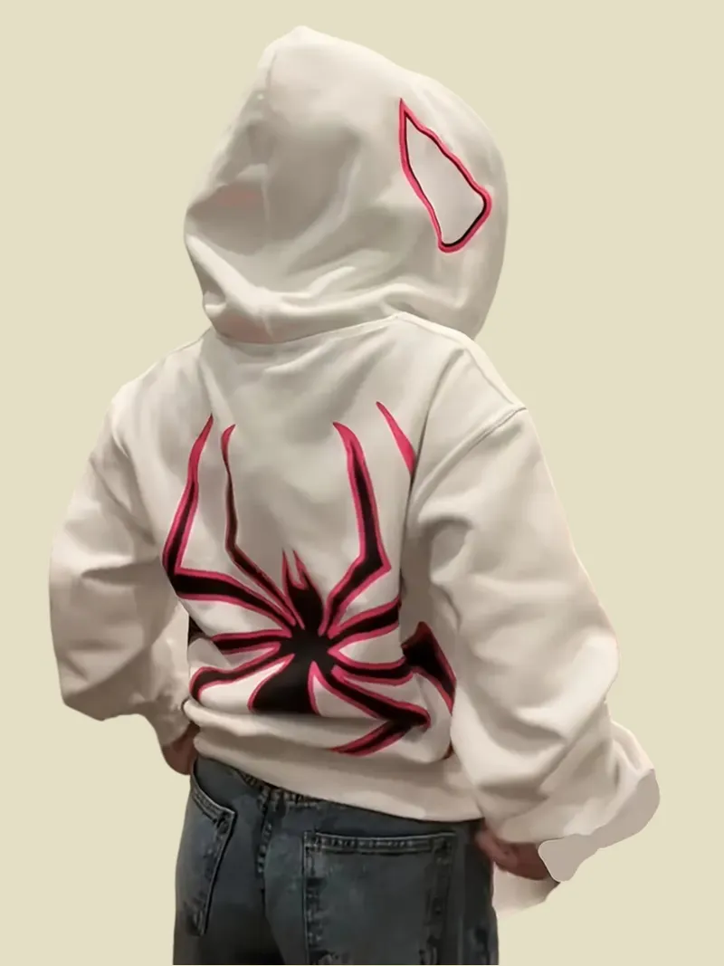 Spider Graphic Longsleeve Hoodie
