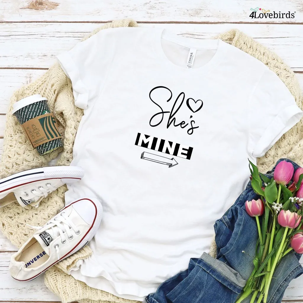 Valentine's Special: Adorable 'He's Mine, She's Mine' Couples Matching Outfits Set