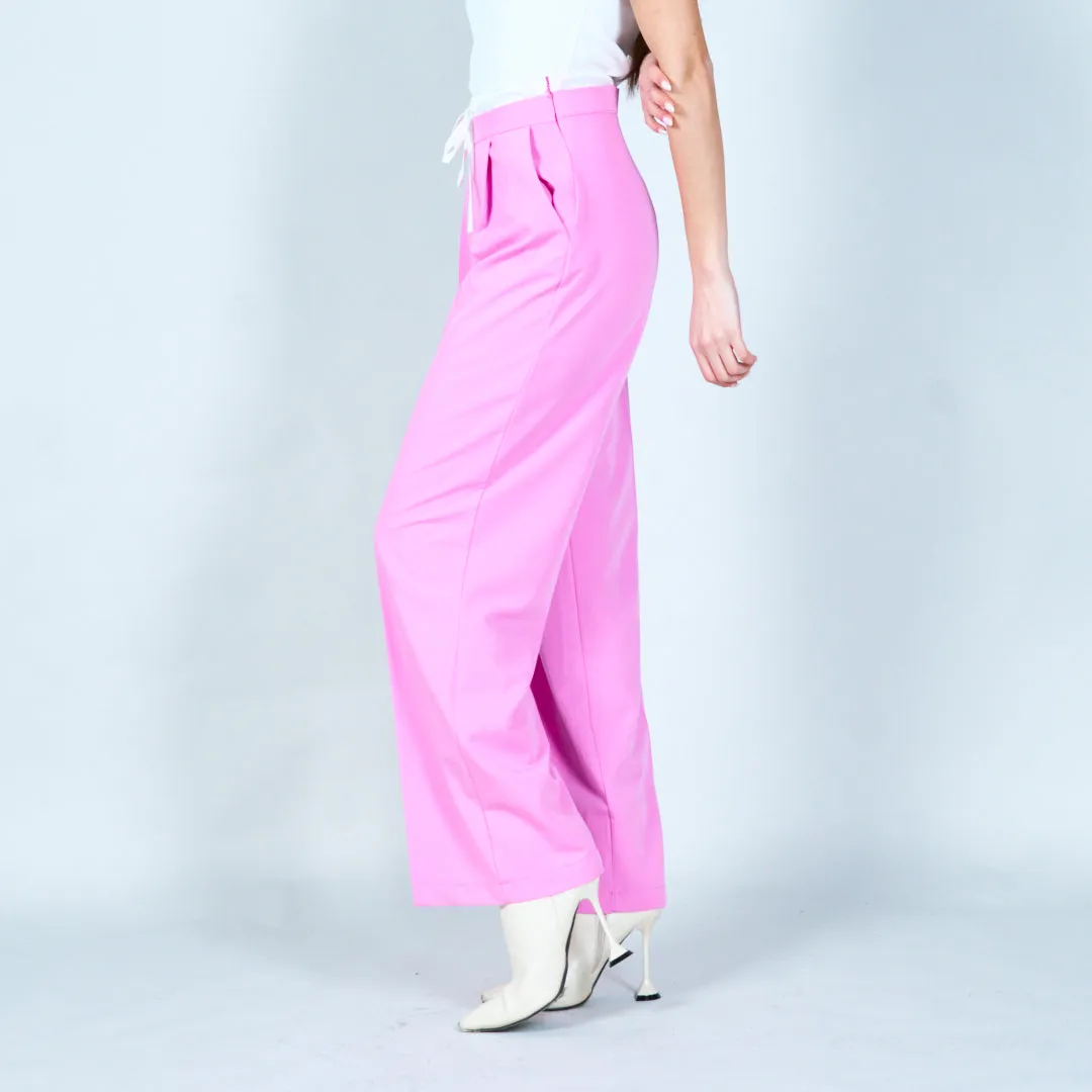 Wide-leg drawstring trousers wholesale