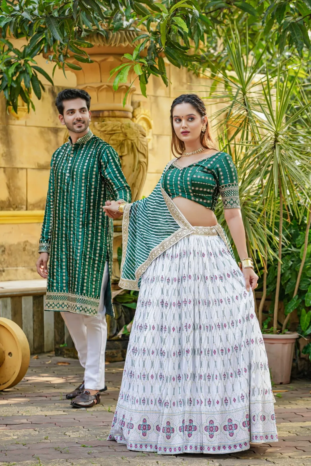 Women's Designer White Angel western flower Husband & Wife Combo Collection